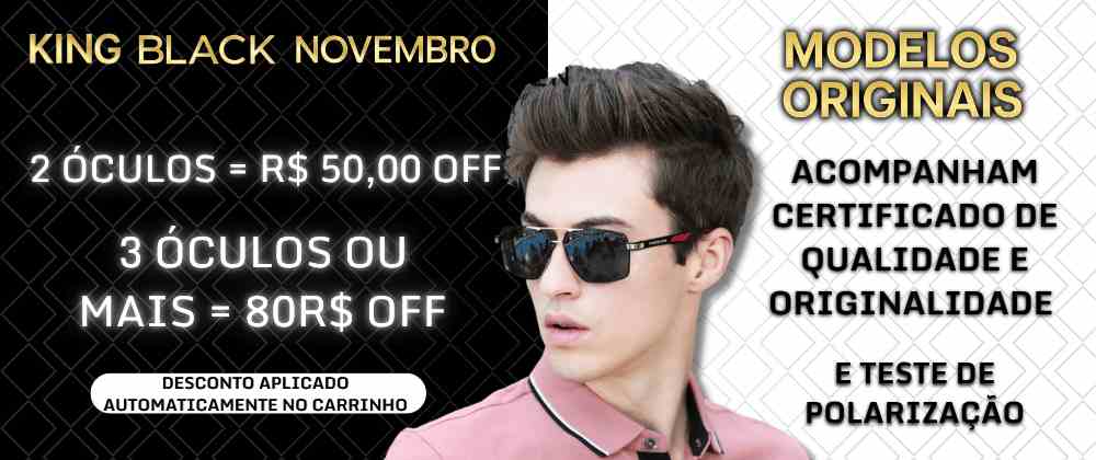 King Black até 50% OFF